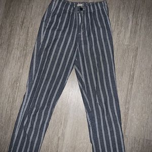 Brandy Melville blue and white stripe pants